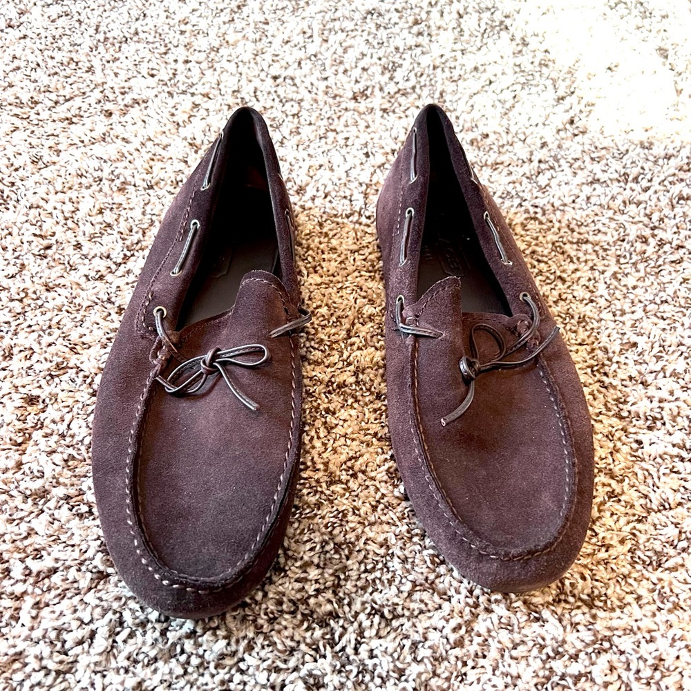 100% Cowhide Leather Coach Loafers